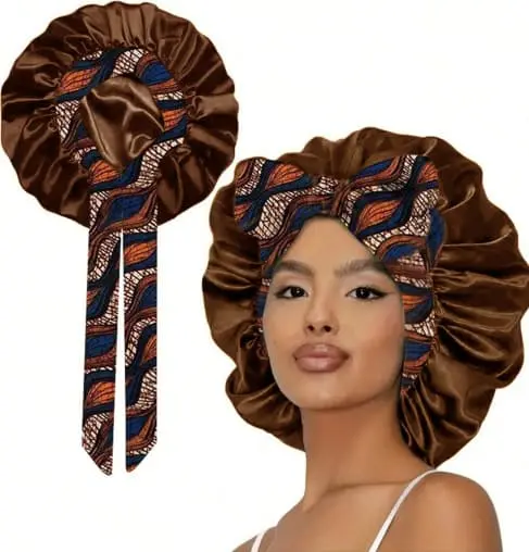 Bohemian Satin Night Cap – Protection & Volume - Image 6