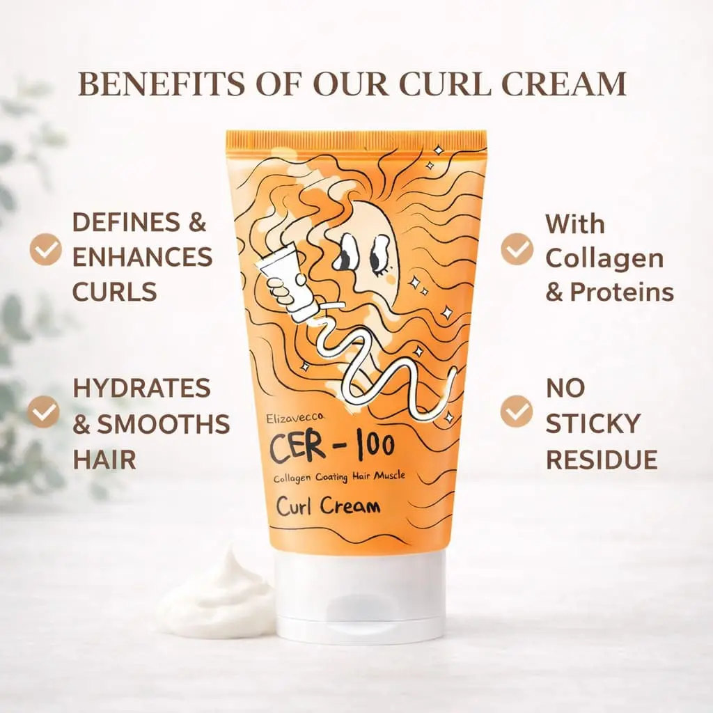 Elizavecca CER-100 Collagen Coating Hair A+ Muscle Curl Cream - Image 4