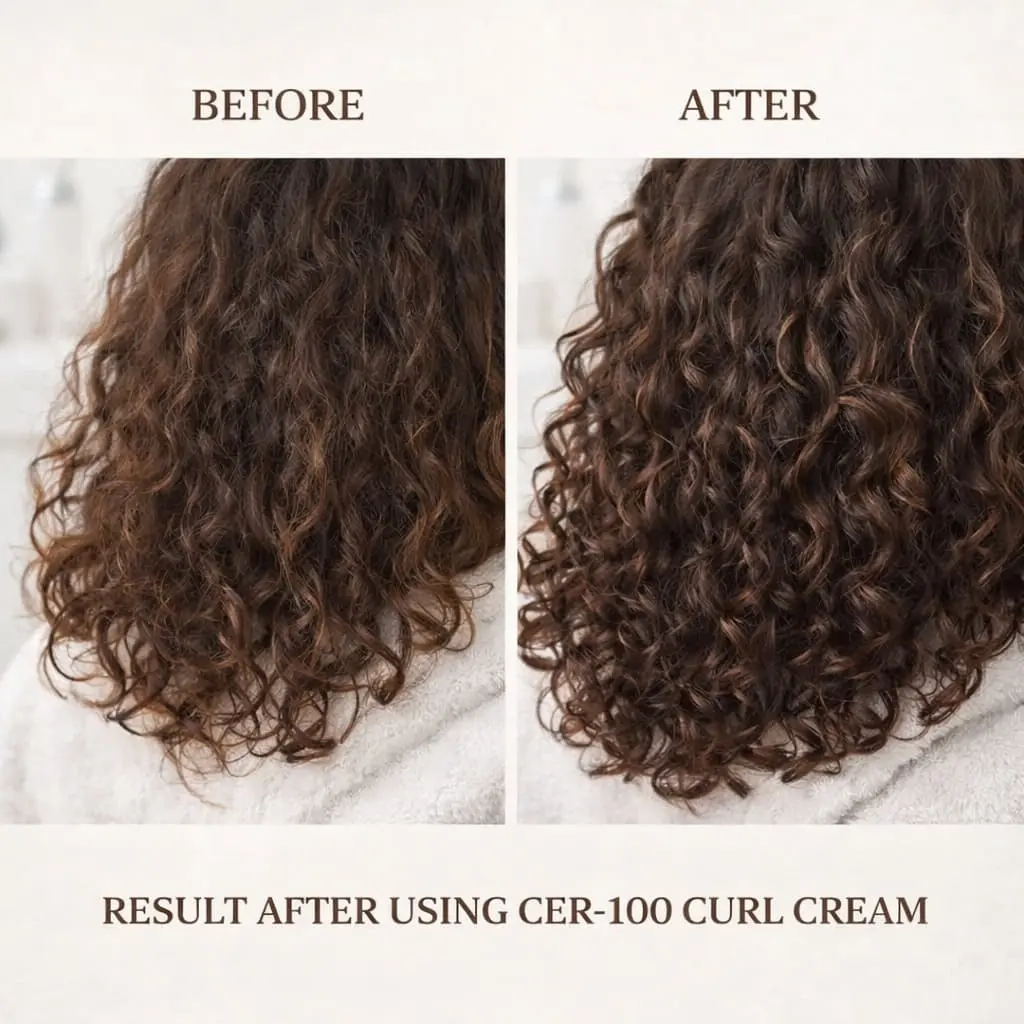 Elizavecca CER-100 Collagen Coating Hair A+ Muscle Curl Cream - Image 5