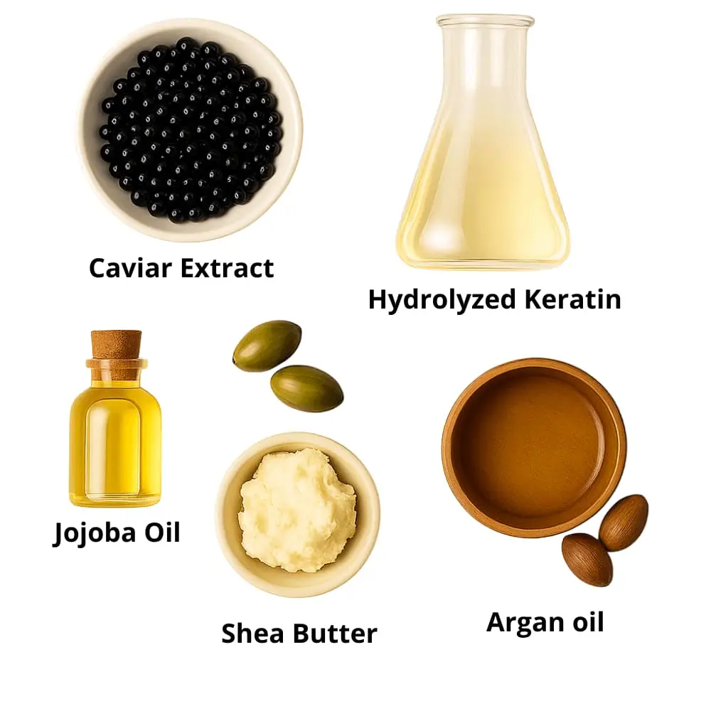 Intense Repair Mask – Keratin & Caviar (250ml) - Image 4