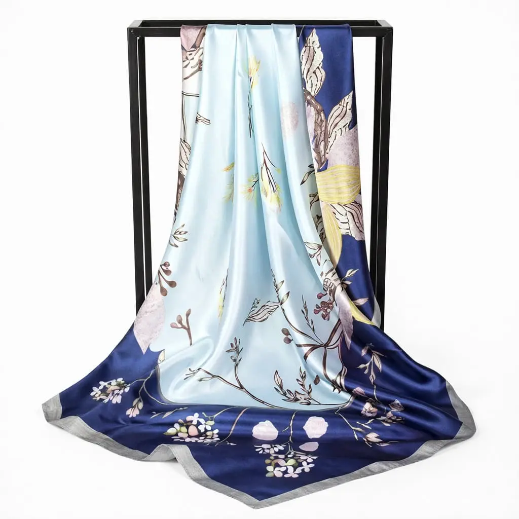 90×90 Large Square Silk Scarf - Image 5