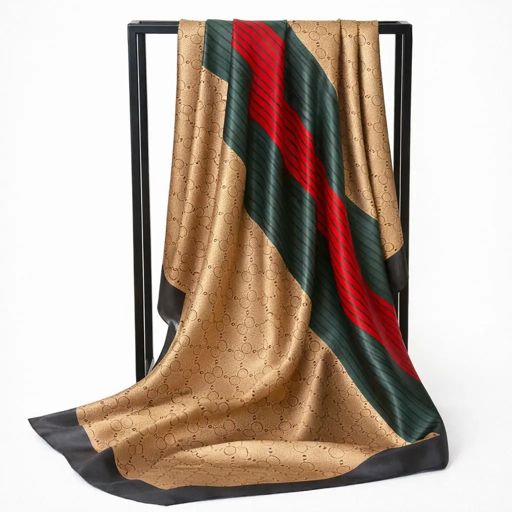 90×90 Large Square Silk Scarf - Image 8